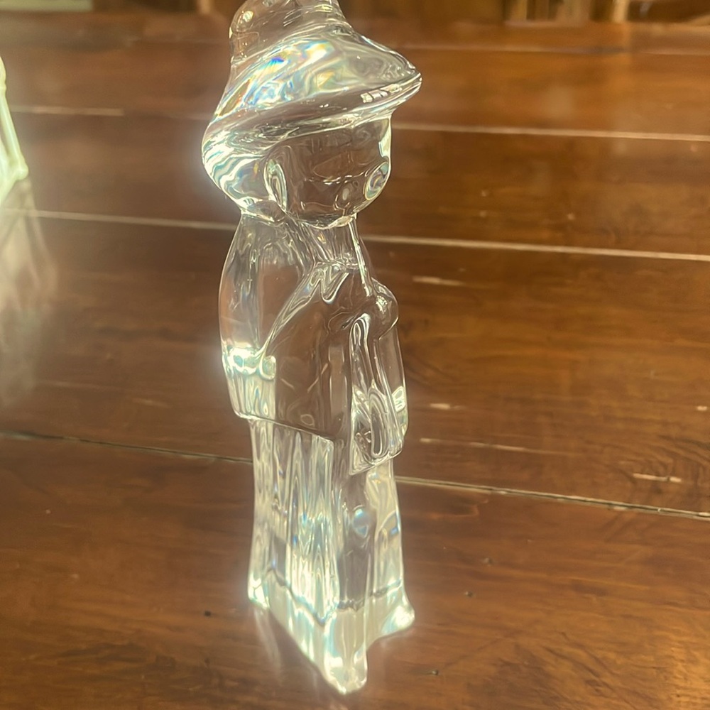 Dansk Lead Crystal Shepherd Nativity Holiday Christmas Figurine #04898